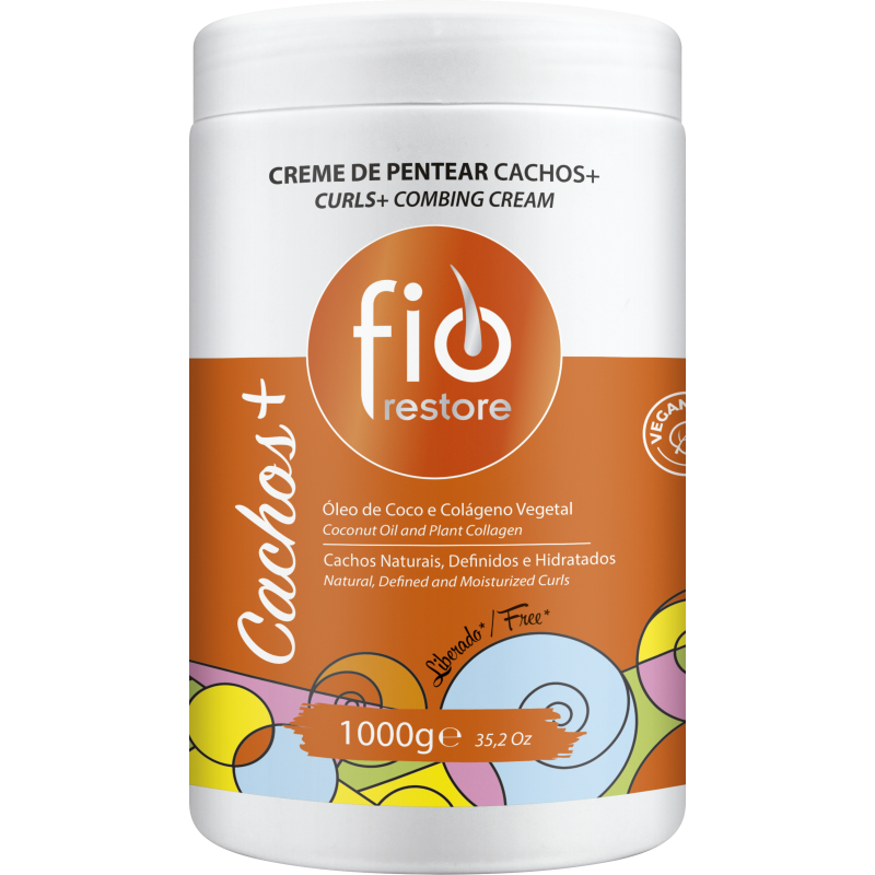 CREME FIO CACHOS + OLEO DE COCO E COLAGENO 1KG